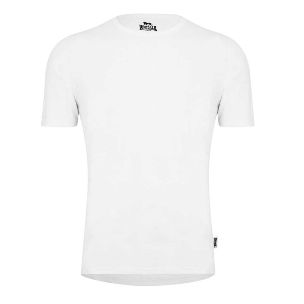 Lonsdale Mens Plain Crew Neck / White